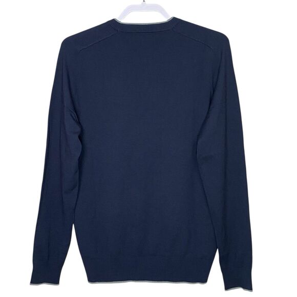 AG Adriano Goldschmied Sweater Mens M Blue Golf Preppy Pullover Lightweight NEW - Picture 2 of 9